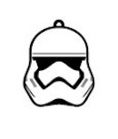Mobile Preview: Star Wars Episode VII Gummi-Schlüsselanhänger Stormtrooper 6 cm