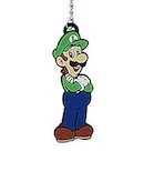 Mobile Preview: Super Mario Bros. Gummi-Schlüsselanhänger Luigi 8 cm