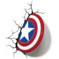 Preview: Marvel - 3D LED Wandleuchte : Captain America - Schild