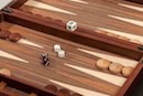 Preview: Backgammon : Kastos, medium - Pappel, Wurzelholz-Optik