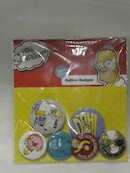 Mobile Preview: Simpsons Ansteck-Buttons 6er-Pack Homer