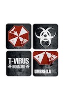Preview: Resident Evil - 3D Untersetzer 4-er Pack : Umbrella