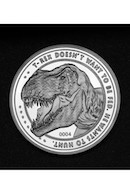 Preview: Jurassic Park Sammelmünze 25th Anniversary T-Rex Silver Edition