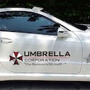 Preview: Resident Evil - Aufkleber "Umbrella Corp." * 70x20cm * schwarz