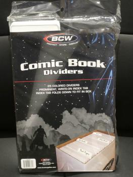 BCW Comic Book Dividers weiß (25 Stück) * 7,25" x 11,25"