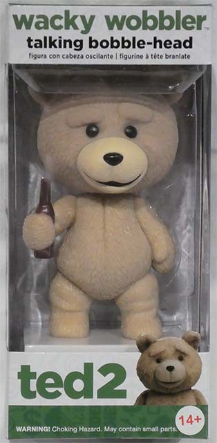 Ted 2 Wacky Wobbler Wackelkopf-Figur mit Sound Talking Ted 15 cm
