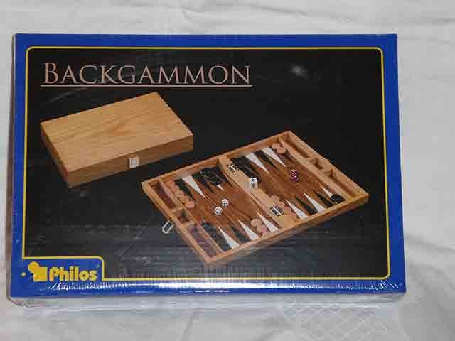 Backgammon : Mithraki, klein - ideal für die Reise * Eschenholz