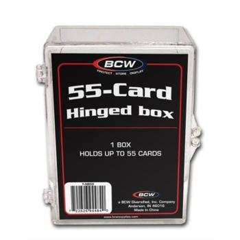 BCW Plastikkasten für 55 Karten * mit Schnappverschluß