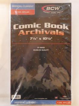 BCW Mylar® Comic Book Bags Current (25 Stück) 4-Mil * Museum