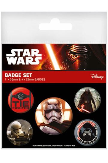 Star Wars : Ansteck-Buttons - "First Order"  5er-Pack