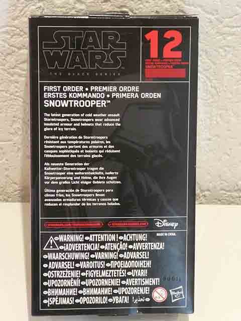 Star Wars Black Series Actionfigur : First Order Snowtrooper 6"