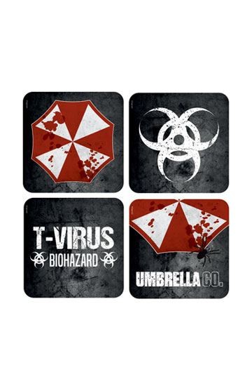Resident Evil - 3D Untersetzer 4-er Pack : Umbrella