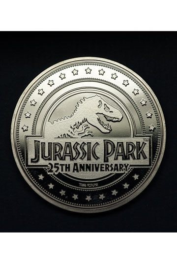 Jurassic Park Sammelmünze 25th Anniversary T-Rex Silver Edition