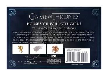 Game of Thrones- Grußkarten 12er-Pack House Stark Sigil 89x132mm