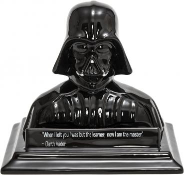 Darth Vader 3D-Büste aus Keramik auf Basis mit Spardosenfunktion