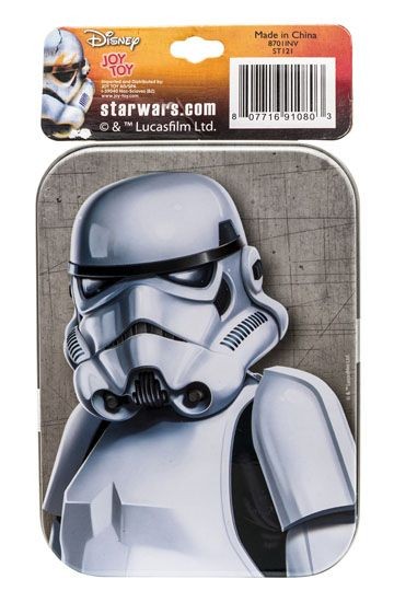 Star Wars : Stormtrooper Vinylanhänger mit Kette in Zinndose