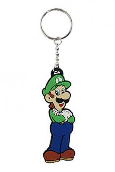 Super Mario Bros. Gummi-Schlüsselanhänger Luigi 8 cm