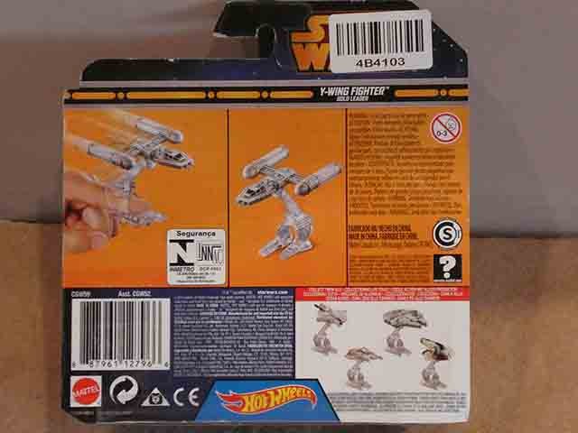 Mattel Hot Wheels Star Wars Starship Y-Wing Fighter Gold Leader