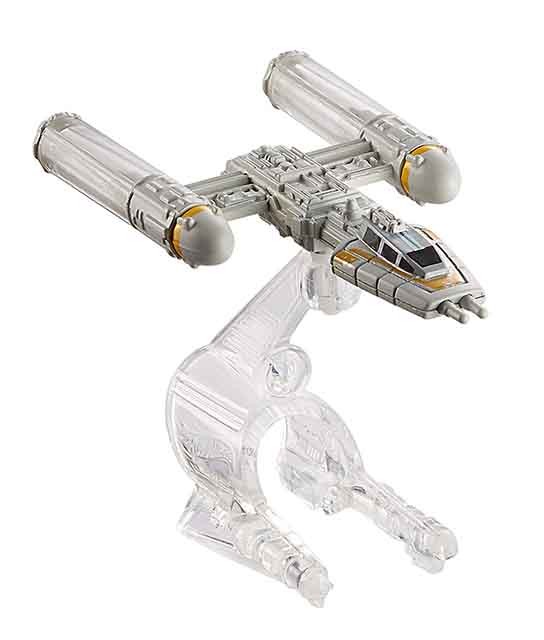 Mattel Hot Wheels Star Wars Starship Y-Wing Fighter Gold Leader