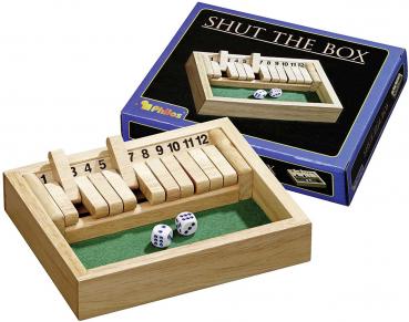 Shut The Box, 12er, klein * Würfelspiel - ideal für die Reise