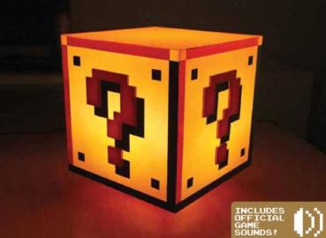 Super Mario Bros. - Leuchte : Fragezeichen-Block * ca. 18 cm