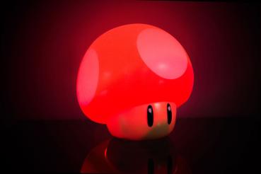 Super Mario - Lampe mit Soundfunktion : Power-Up Pilz * ca.12 cm
