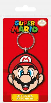Super Mario - Gummi-Schlüsselanhänger : Mario * ca. 6 cm