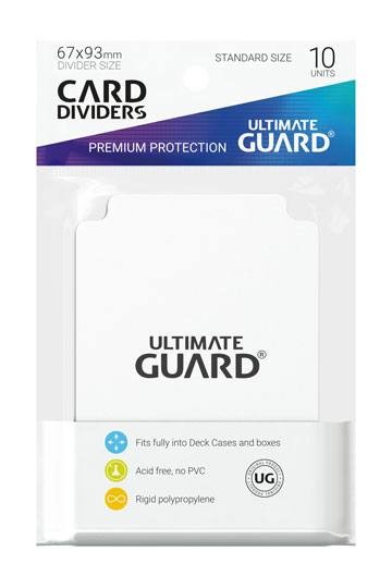Ultimate Guard : Card Dividers Standardgröße - Weiß (10 Stück)