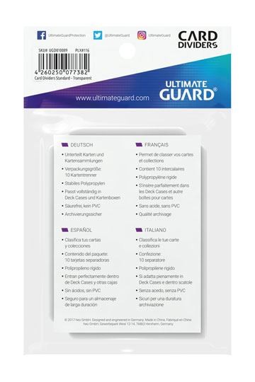 Ultimate Guard Kartentrenner Standardgröße Transparent (10)