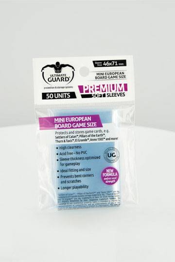 UG Premium Soft Sleeves für Brettspielkarten Mini European (50)