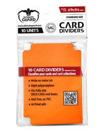 Ultimate Guard Divider: Kartentrenner Standardgröße Orange (10)
