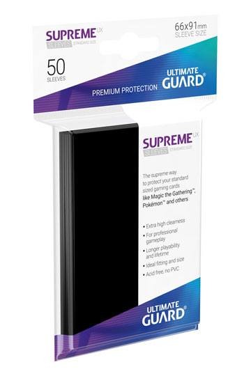 Ultimate Guard Supreme UX Sleeves Standardgröße Schwarz (50 St.)