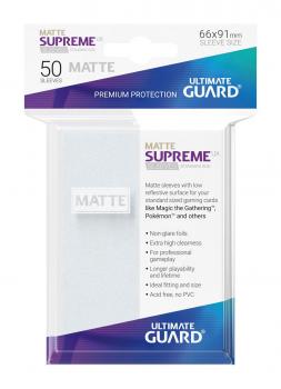 Ultimate Guard Supreme UX Sleeves Standardgröße Matt Frosted 50