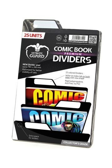 Ultimate Guard : Premium Comic Book Dividers schwarz (25 Stück)