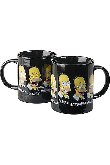 Simpsons : Tasse "A Normal Week" - DEFEKT (Henkel geklebt)