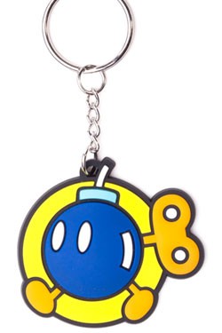 Nintendo Gummi-Schlüsselanhänger Bob-omb 6 cm
