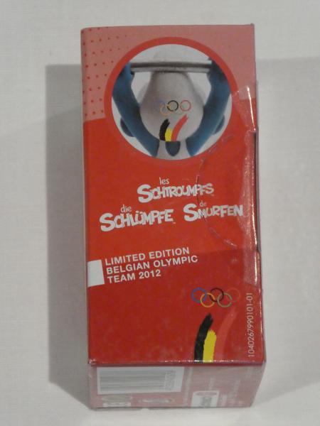 Schleich - Die Schlümpfe (Smurfs): Gewichtheber Schlumpf Olympia