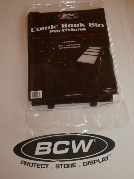 BCW Comic Short Box Dividers * Plastic Black (3 Stück)