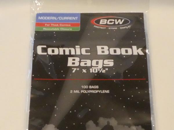 BCW Resealable Thick Comic Bags - Current Size (100 Hüllen)