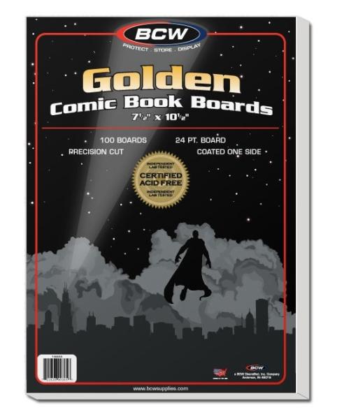 BCW Golden Age Comic Book Backing Boards (100 Stück)