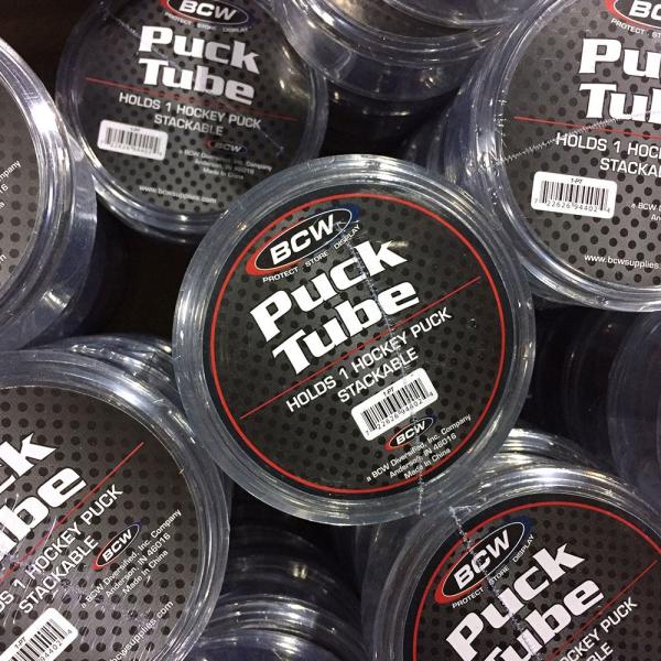 2 x BCW Puck Tube 3,25" x 1,5" * nicht nur für Hockey Pucks