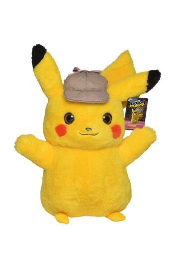 Pokémon:Meisterdetektiv Pikachu - Real Scale Plüschfigur Pikachu