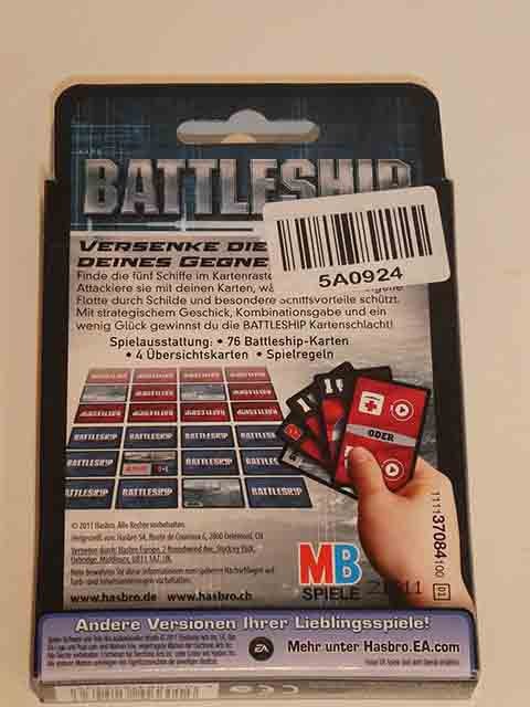 Battleship * Kartenspiel (Schiffe versenken als Kartenspiel)