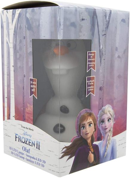 Disney - Frozen : OLAF * 3D Nachtlicht ca. 15 cm - mit Batterie