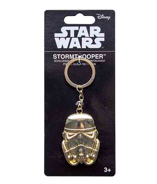 Star Wars : Stormtrooper * vergoldeter Metall-Schlüsselanhänger