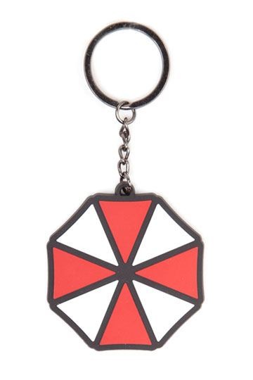 Resident Evil - Gummi-Schlüsselanhänger Umbrella Logo ca. 7 cm