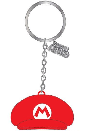 Nintendo Gummi-Schlüsselanhänger Mario Hat 7 cm