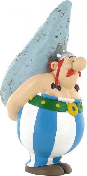 Asterix & Obelix - Figur : Obelix mit Hinkelstein * ca. 12 cm