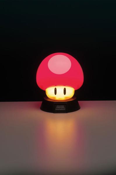 Super Mario 3D Lampe : Power-Up Pilz (Super Mushrooom) * 10 cm