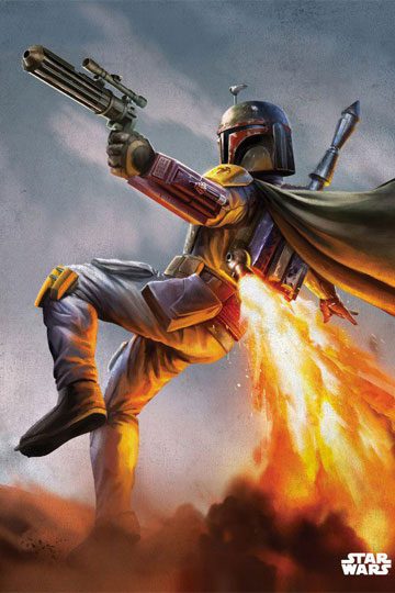 Star Wars Metall-Poster Episode IV Boba Fett 10 x 14 cm